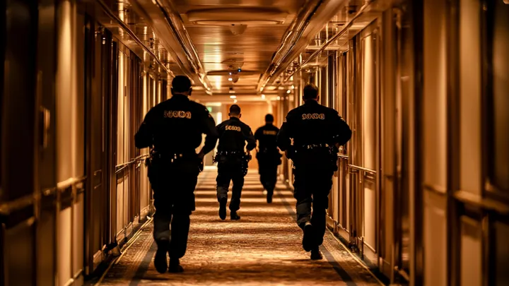 Una banda caribeña sube a bordo de un crucero justo antes de partir, ¡pero no contaban con este valiente veterano!