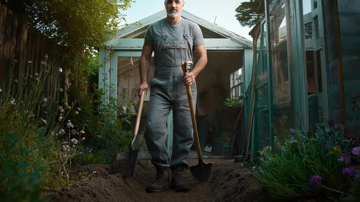 Der Erdhügel in seinem Garten wurde immer größer - dann beschloss er, ihn auszugraben..