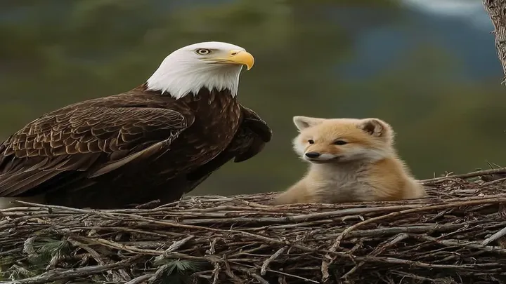 Adler schnappt Baby-Fuchs aus dem Garten - was die Nachbarn entdecken, wird Sie umhauen!