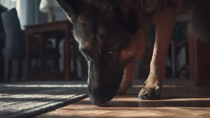 Mutter lässt ihr Baby nur Sekunden lang mit deutschem Schäferhund allein - was sie dann sieht, erschreckt sie!