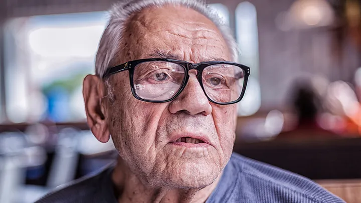 Worker learns his lesson when he finds out who the old man he has been pestering really is 