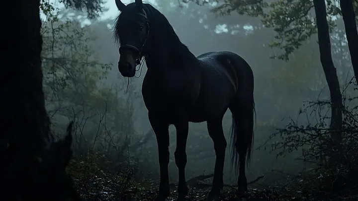 Fazendeiro encontra cavalo desaparecido após 8 meses - quando ele se aproxima, um calafrio percorre sua espinha