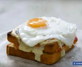 Warmes Toast Rezept: Belgisches Croque Madame.