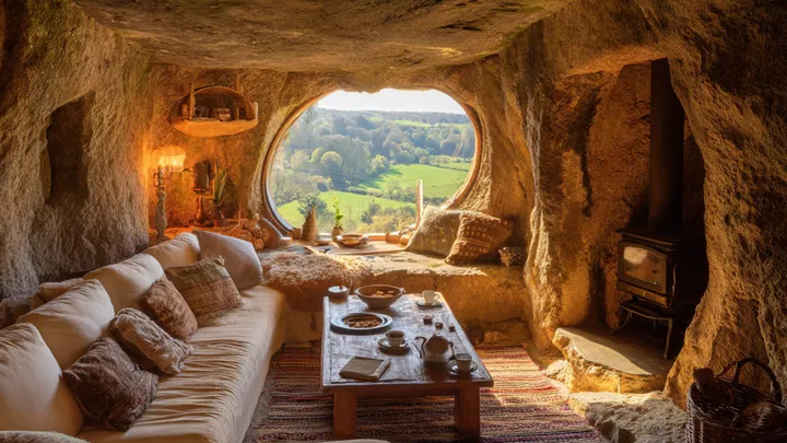 Diese 78-Jährige ließ ihr Traumhaus in einer Höhle bauen - aber das Innere sieht nicht so aus, wie man es erwarten würde