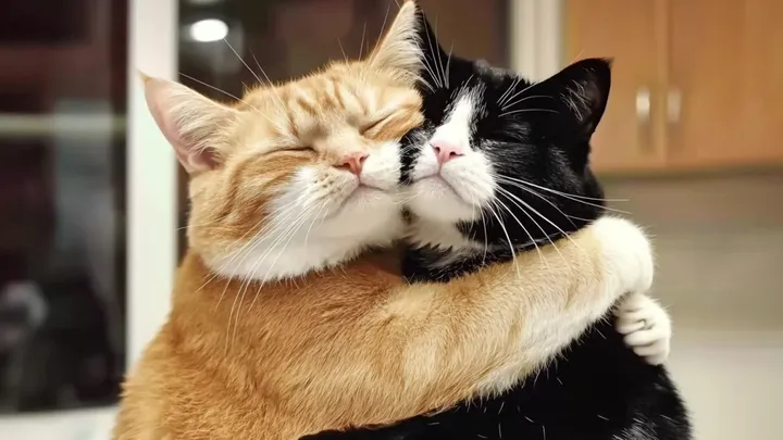 Cat Keeps Hugging Friend Before Going To The Vet –Watch What Happened!