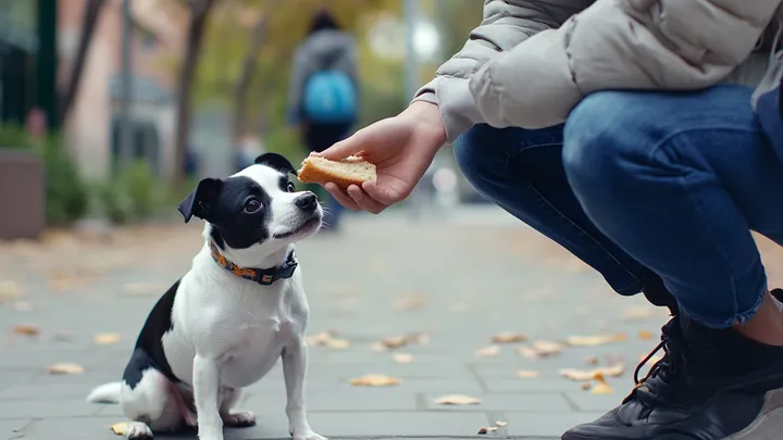 Cão de rua deixa cair uma folha na loja todas as manhãs - um dia, o dono da loja a segue