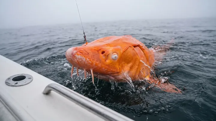 Un pescatore pensava di aver catturato uno squalo arancione — L'esperto impallidisce quando nota questo dettaglio