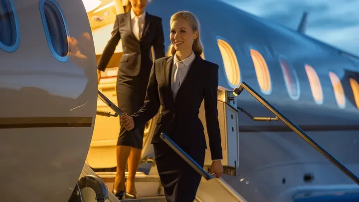 Junge Frau macht immer wieder Handzeichen im Flugzeug - als die Stewardess den Grund erkennt, alarmiert sie die Behörden