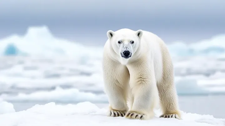Urso polar tenta chamar a atenção de um navio de pesca. Quando a tripulação percebe o motivo, eles baixam um navio de resgate