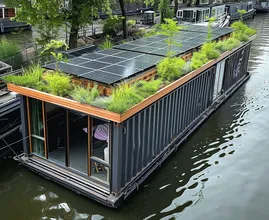 Unbelievable! How a Dutch Duo Turned an Old Shipping Container into a Floating Wonderland