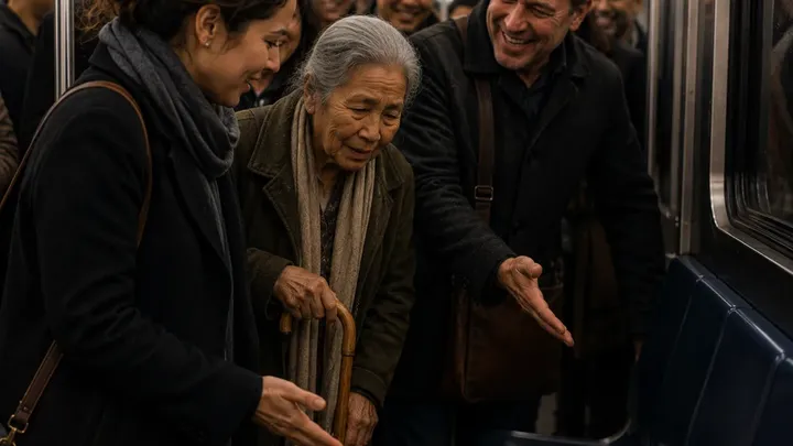 Una donna presuntuosa si rifiuta di togliere la borsa dal sedile e riceve una lezione