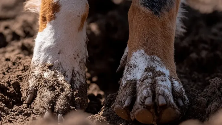 Cão cava um buraco enorme por 11 horas seguidas - o que ele descobre deixa todos em silêncio