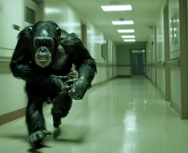 Chimp Breaks Into Hospital - Nurse Brought to Tears by What It Carries in Its Arms