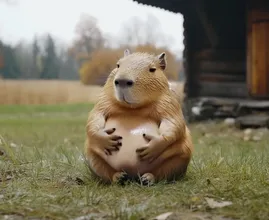 Woman Follows Pregnant Capybara into Shed After Spotting It Wandering Near Her Backyard