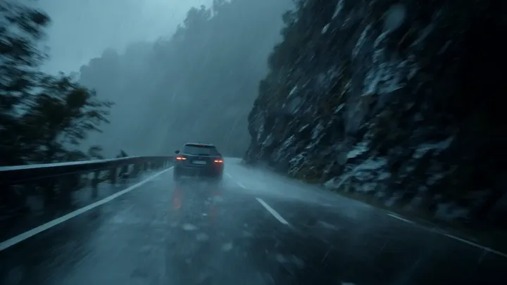 Spectaculair dwaze bestuurder scheurt met 180 km/u over natte bergpas - en betaalt nu de ultieme prijs