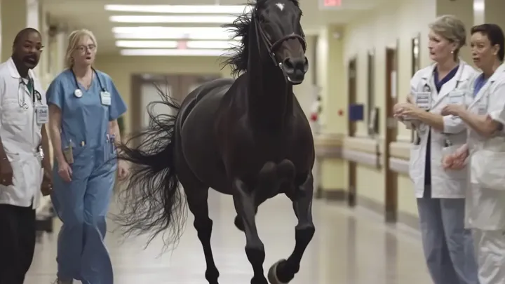 Horse Breaks Into Hospital – Nurse Brought to Tears