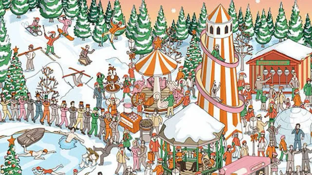 Can YOU spot Santa in this festive picture? We had to look a couple of times...
