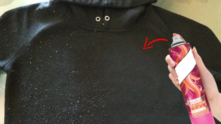This is why you should spray hair spray on your clothes