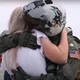 This fighter jet pilot was away for months, he freaks out when he sees his wife again
