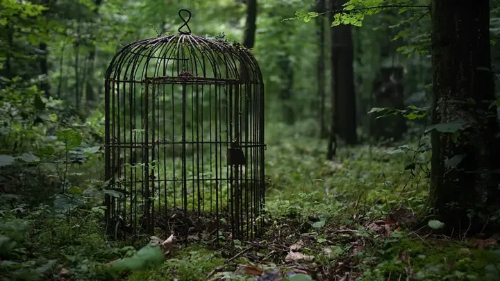 Vrouw volgt beer het bos in nadat hij haar onverwachts benadert bij bushalte