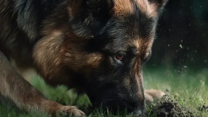 Mutter lässt ihr Baby nur Sekunden lang mit deutschem Schäferhund allein - was sie dann sieht, erschreckt sie!