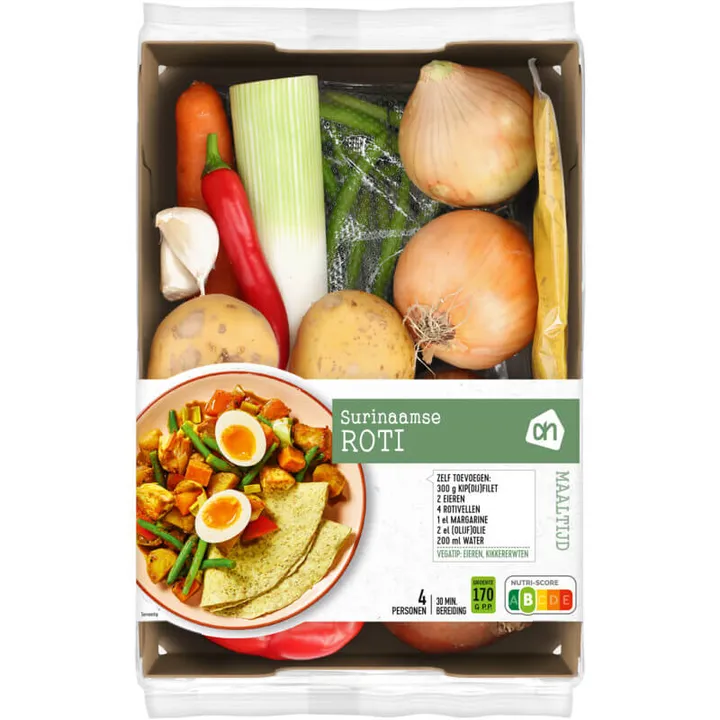 Verspakket surinaamse roti albert heijn 