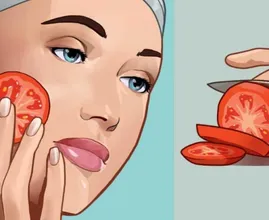 Las rodajas de tomate en tu rostro por un minuto te hidratan rápidamente