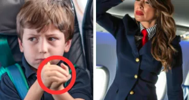 Junge macht während des Fluges seltsame Handzeichen - als die Stewardess den Grund erkennt, befiehlt sie die Landung des Flugzeugs