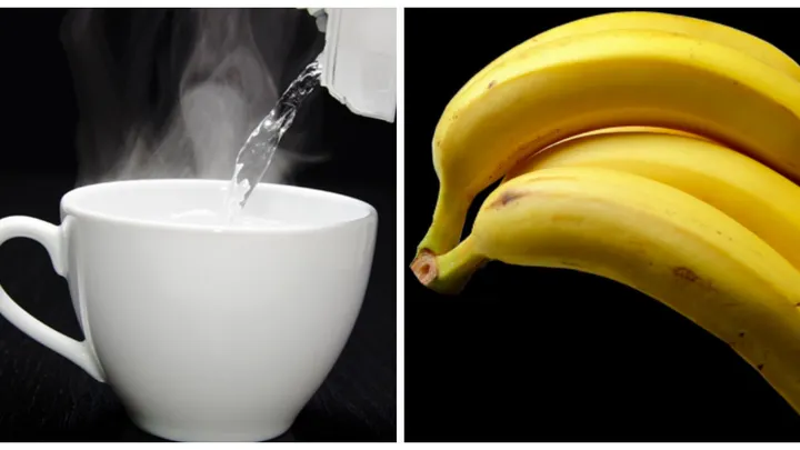 Todas las mañanas ella comienza su día con un vaso de agua tibia y un plátano