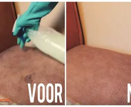 Vieze bank? Met dit simpele middeltje is-ie weer zo goed als nieuw