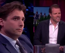 Thierry Baudet loopt weg bij Jinek na harde grappen Martijn Koning 