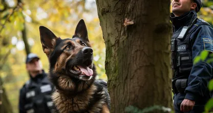 Ein ehemaliger Polizeihund macht mit Hilfe seines Besitzers eine faszinierende Entdeckung