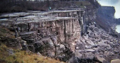Increíble descubrimiento después del drenaje de las Cataratas del Niágara en 1969