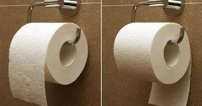Hoort de wc-rol nu voorlangs of achterlangs te hangen? Wij weten het!