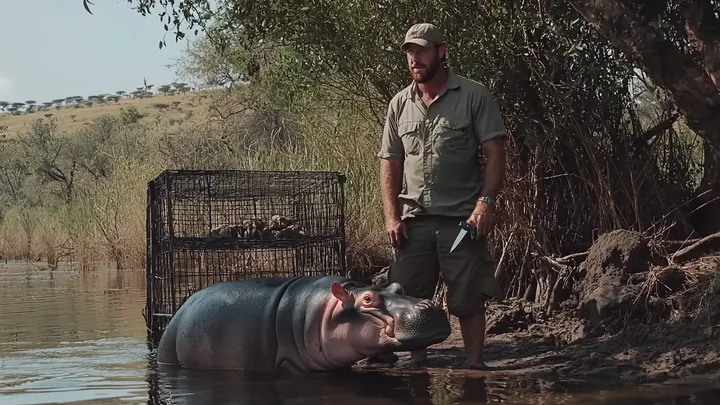 Nilpferd nähert sich Mann während Safari - Sie werden nicht glauben, was er als nächstes tat!