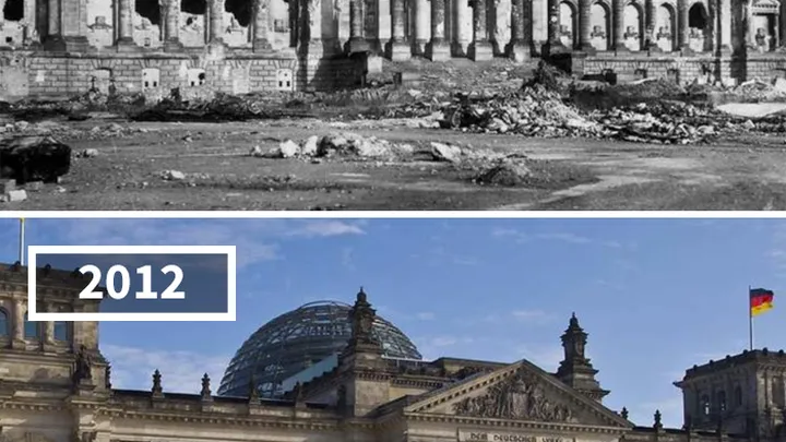 These photo's were taken 100 years apart and it's crazy how much the world has changed!