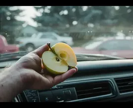 Rub your car windshield with an apple and watch what happens. Super practical!