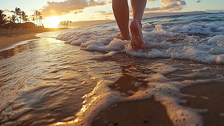 Frau folgt Wolf ins Meer, nachdem er sich ihr am Strand genähert hat - was sie fand, brach ihr das Herz