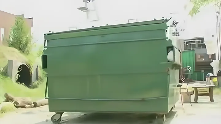 No creerás cómo este hombre transformó un contenedor de basura en una pequeña casa: ¡el interior te sorprenderá!