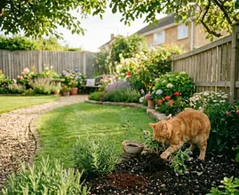 Diga adiós al deterioro del jardín: El sencillo truco de cocina que mantiene a raya a los gatos