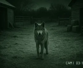 Old Farmer Spots Wolf on Security Cam – What Happens When He Opens the Barn Door Is Unbelievable