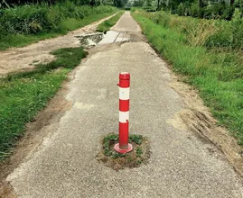 Zijn paaltjes op het fietspad binnenkort verleden tijd?