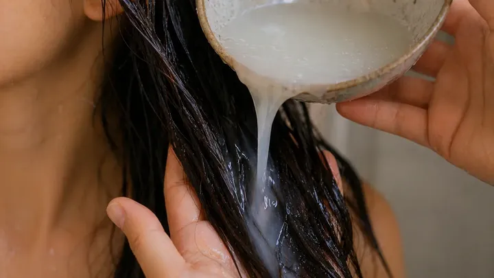 Ha usato l'acqua di riso per i capelli dopo che un'amica gliel'ha consigliato - poi è successo questo