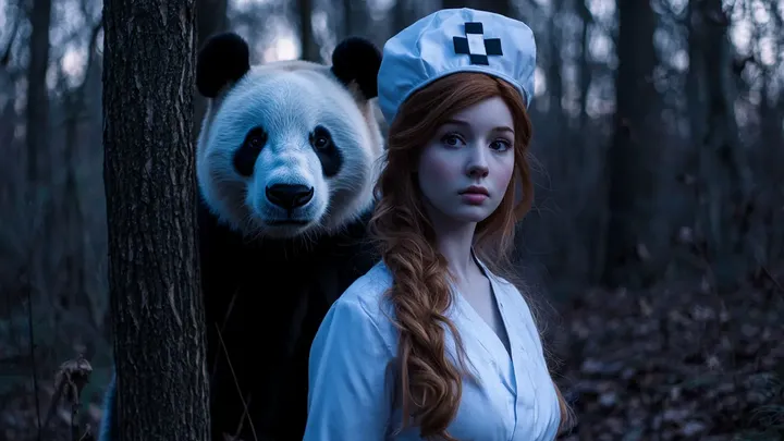 Panda Bear Breaks Into Hospital - Nurse Brought to Tears by What It Carries in Its Mouth