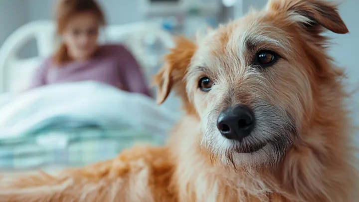 Un perro de un refugio no dejaba de mirar a una niña que lloraba en el hospital, y una enfermera fue testigo de un milagro