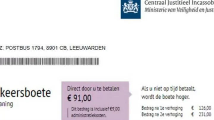 Pas op: politie waarschuwt voor een extreem echt lijkende nepboete