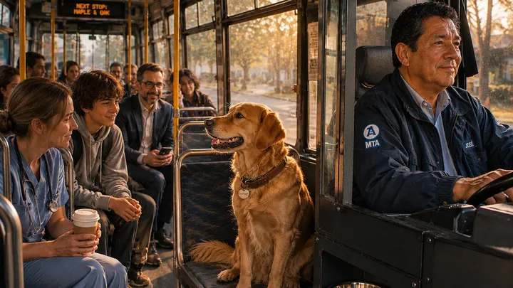 Cão espera no ponto de ônibus todos os dias - Motorista de ônibus finalmente descobre o motivo comovente
