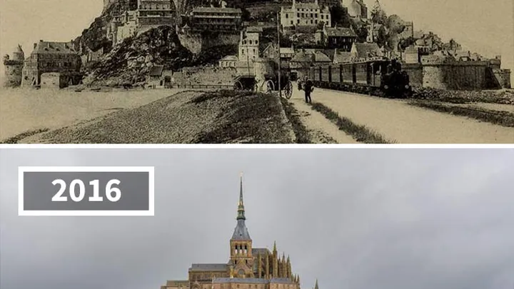 These photo's were taken 100 years apart and it's crazy how much the world has changed!