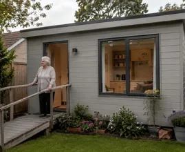 Dieses Gebäude im Hinterhof sieht aus wie ein Gartenschuppen – doch eine 84-jährige Großmutter nennt es ihr Zuhause