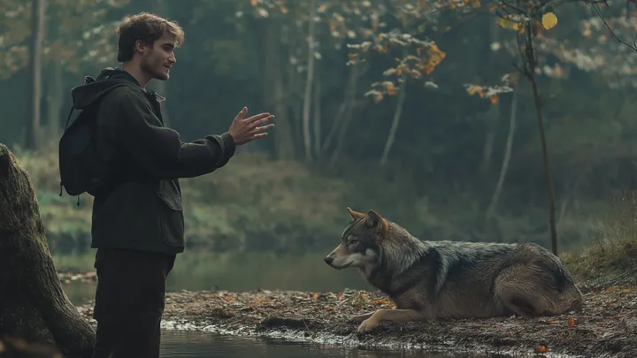 Wolf weigert sich, sich zu bewegen - Tierarzt entdeckt schockiert den wahren Grund